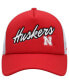 ფოტო #2 პროდუქტის Men's Scarlet Nebraska Huskers Script Trucker Snapback Hat