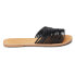 Фото #1 товара BEACH by Matisse Baxter Flat Womens Black Casual Sandals BAXTER-001