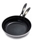 Фото #1 товара Venice Pro Noir Tri-Ply Stainless Steel 2 Piece Nonstick Frying Pan Set