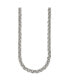 Фото #2 товара Chisel stainless Steel Polished and Textured 24 inch Link Necklace