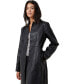 ფოტო #3 პროდუქტის Women's Kennedy Faux Leather Longline Jacket