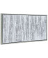 Фото #2 товара Silver Frequency Textured Metallic Hand Painted Wall Art by Martin Edwards, 24" x 48" x 1.5"