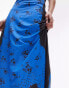 Фото #10 товара Topshop tromp l'oeil tube jersey maxi skirt in blue floral