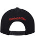 ფოტო #4 პროდუქტის Men's Black, White Philadelphia 76ers Hardwood Classics Wear Away Visor Snapback Hat