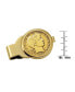 ფოტო #3 პროდუქტის Men's Gold-Layered Silver Barber Half Dollar Coin Money Clip