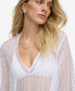 ფოტო #4 პროდუქტის Women's Zig-Zag Mesh Tunic Cover-Up