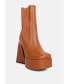 Фото #2 товара frosty high platform block heel Chelsea boot