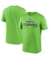 Men's Neon Green Seattle Seahawks Legend Community Performance T-shirt