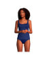 Фото #3 товара Women's DDD-Cup Square Neck Underwire Tankini Swimsuit Top Adjustable Straps