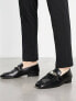 Фото #3 товара Walk London Woody chain loafers in black leather
