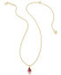 Фото #4 товара Kendra Scott 14k Gold-Plated Stone Medallion 19" Adjustable Pendant Necklace
