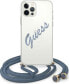 Фото #1 товара Guess Etui Guess GUHCP12MCRTVSBL Apple iPhone 12/12 Pro niebieski/blue hardcase Script Vintage