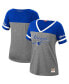 Фото #1 товара Women's Penny Hardaway Heathered Charcoal Orlando Magic Team Captain V-Neck T-shirt