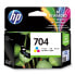 Фото #1 товара Картридж с оригинальными чернилами HP 704 Разноцветный