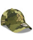 ფოტო #2 პროდუქტის Men's Camo Oakland Athletics 2022 Armed Forces Day 9FORTY Snapback Adjustable Hat