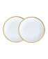 Фото #1 товара Golden Edge 6" Bread and Butter Plates - Set of 2