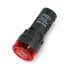 Фото #1 товара LED indicator 24V DC - 28mm - red with a buzzer