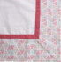 Obrus / serweta na stół bawełniany biały / obszycie trójkąty kwadratowy 80 x 80 cm