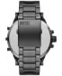 Men's Mr. Daddy Chronograph Gunmetal Stainless Steel Watch 57mm