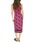 Фото #2 товара Women's Printed Sleeveless Midi Dress