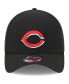 Фото #3 товара Men's Black Cincinnati Reds Logo 39THIRTY Flex Hat