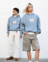 Фото #4 товара ASOS DESIGN Disney unisex oversized boxy fit hoodie with Mickey Mouse prints in grey