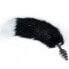 Фото #1 товара Metal Spiral Butt Plug with Black and White Fox Tail