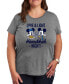 Фото #1 товара Air Waves Trendy Plus Size Disney Hanukkah Graphic T-shirt