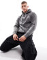 New Look New York placement print hoodie in dark grey