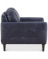 Фото #6 товара CLOSEOUT! Locasta 35" Tufted Leather Arm Chair, Created for Macy's