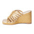Фото #3 товара COCONUTS by Matisse Laney Wedge Womens Beige Casual Sandals LANEY-714