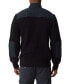 Men's Quarter-Zip Long Sleeve Pullover Patch Sweater