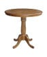 36" Round Top Pedestal Table with 12" Leaf