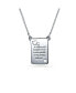 ფოტო #1 პროდუქტის BFF Mother Daughter Bond Word Quote Rectangular Book Page Heart Pendant Necklace For Women For Teen .925 Sterling Silver