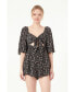 Фото #2 товара Women's Floral Tied Detail Romper