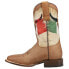 Roper Viva Mexico Square Toe Cowboy Mens Beige, Brown Casual Boots 09-020-7004-