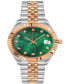 ფოტო #1 პროდუქტის Women's Naples Swiss Quartz Two-Tone Stainless Steel Bracelet Watch 34mm