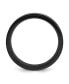 ფოტო #2 პროდუქტის Stainless Steel Brushed Polished Black IP-plated 8mm Band Ring