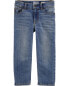 Baby Faded Wash Straight-Leg Jeans 12M