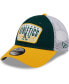 ფოტო #1 პროდუქტის Men's Green Oakland Athletics Two-Tone Patch 9FORTY Snapback Hat