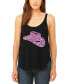 ფოტო #1 პროდუქტის Women's Premium Word Art Cowgirl Hat Flowy Tank Top