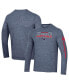 ფოტო #2 პროდუქტის Men's Heather Navy Washington Capitals Tri-Blend Long Sleeve T-shirt