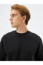 Фото #1 товара Толстовка мужская Koton Basic Sweatshirt Bisiklet Yaka Uzun Kollu Şardonlu