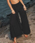 ფოტო #2 პროდუქტის Women's Belted Sash Flounce Pants