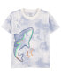 Фото #2 товара Baby 2-Piece Shark Tee & Pull-On French Terry Shorts Set 18M