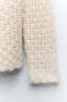 Фото #7 товара Кардиган из текстурированного трикотажа ZARA Textured knit