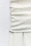 Фото #8 товара Топ из рельефной ткани с открытыми плечами ZARA