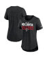 ფოტო #2 პროდუქტის Women's Heather Black Atlanta Falcons Local Fashion Tri-Blend T-shirt