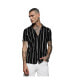 Фото #1 товара Men's Black & White Pencil Striped Shirt