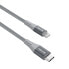 Фото #2 товара nevox 1886, 2 m, Lightning, USB C, Male, Male, Grey, Silver